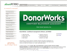 Tablet Screenshot of donorworks.com